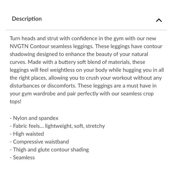 NVGTN seamless contour legging - Picture 4 of 7